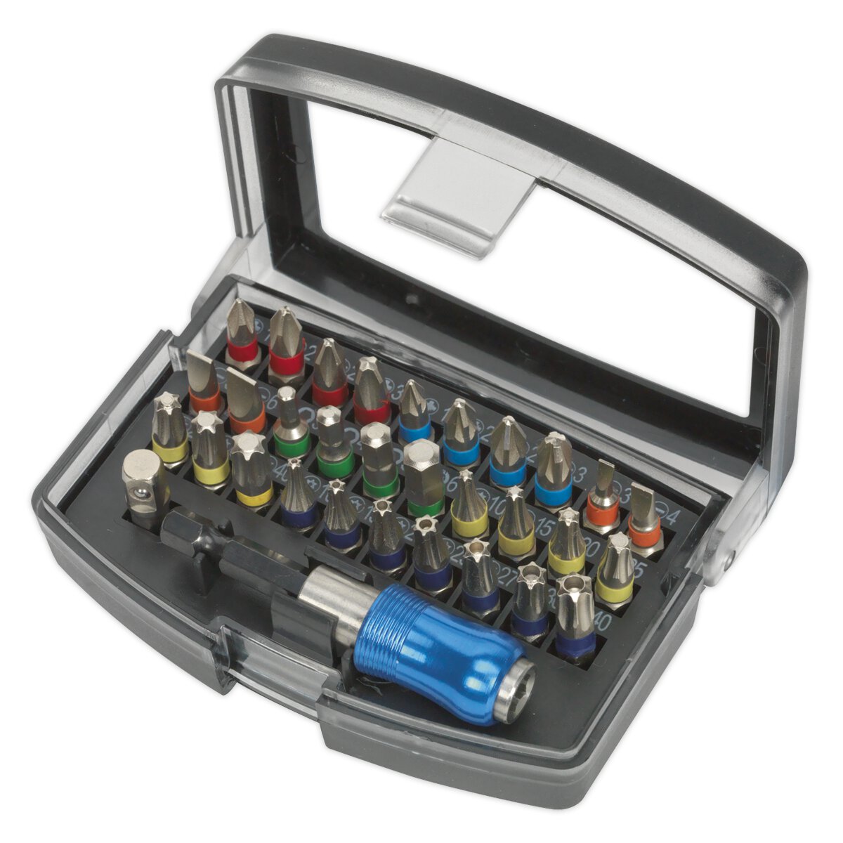 Power Tool Bit Set 32pc Colour-Coded S2