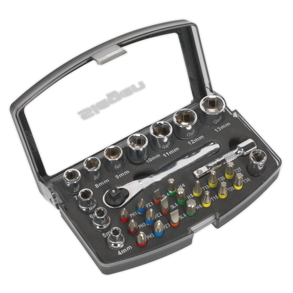 Socket & Bit Set 31pc 1/4"Sq Drive