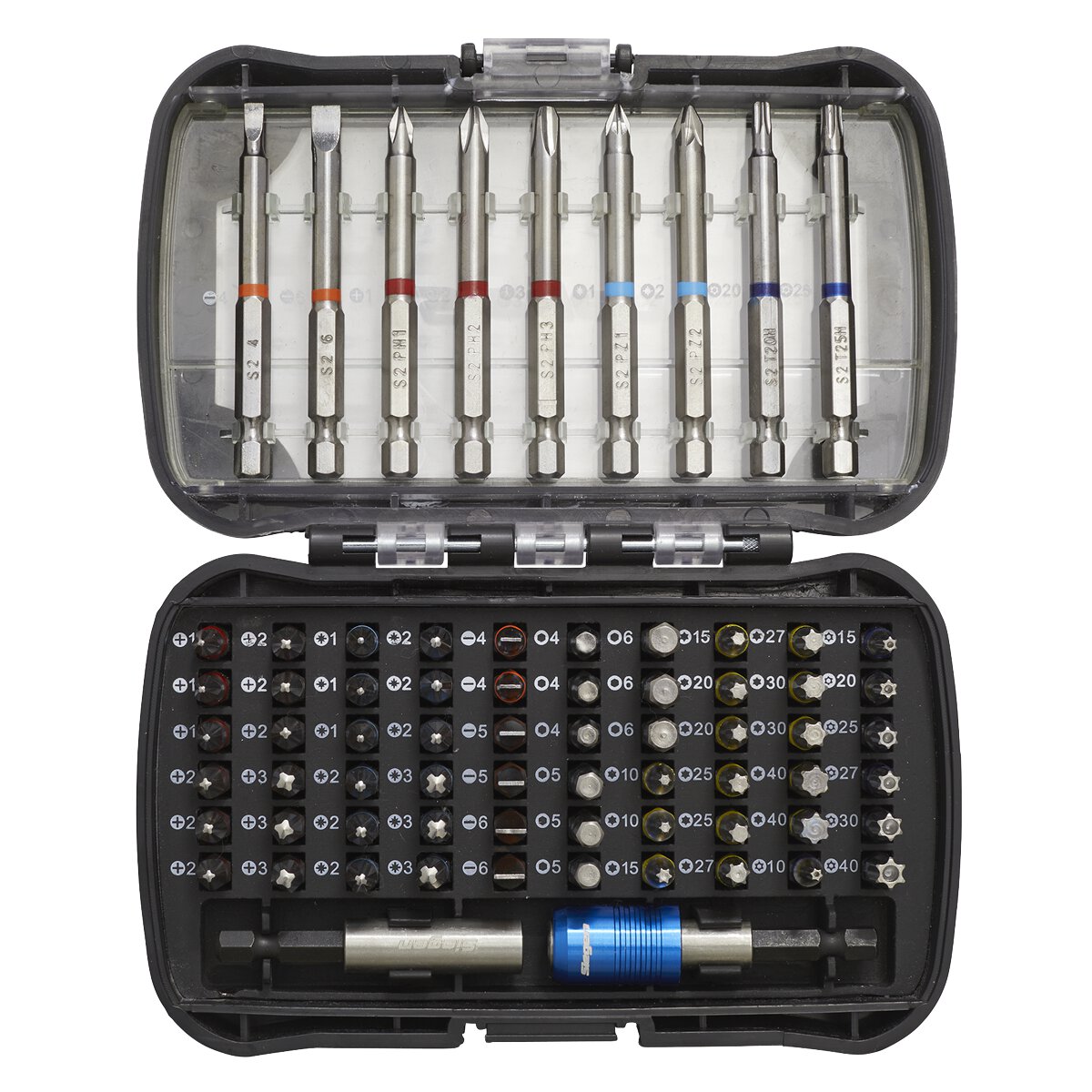 Power Tool Bit Set 71pc Colour-Coded S2