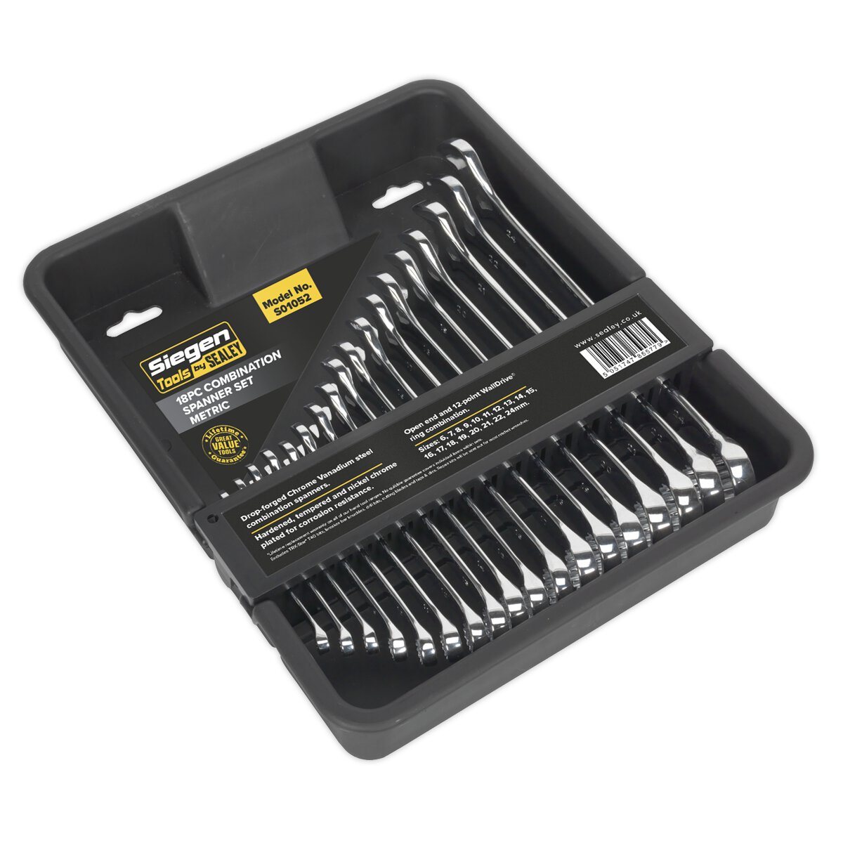 Combination Spanner Set 18pc