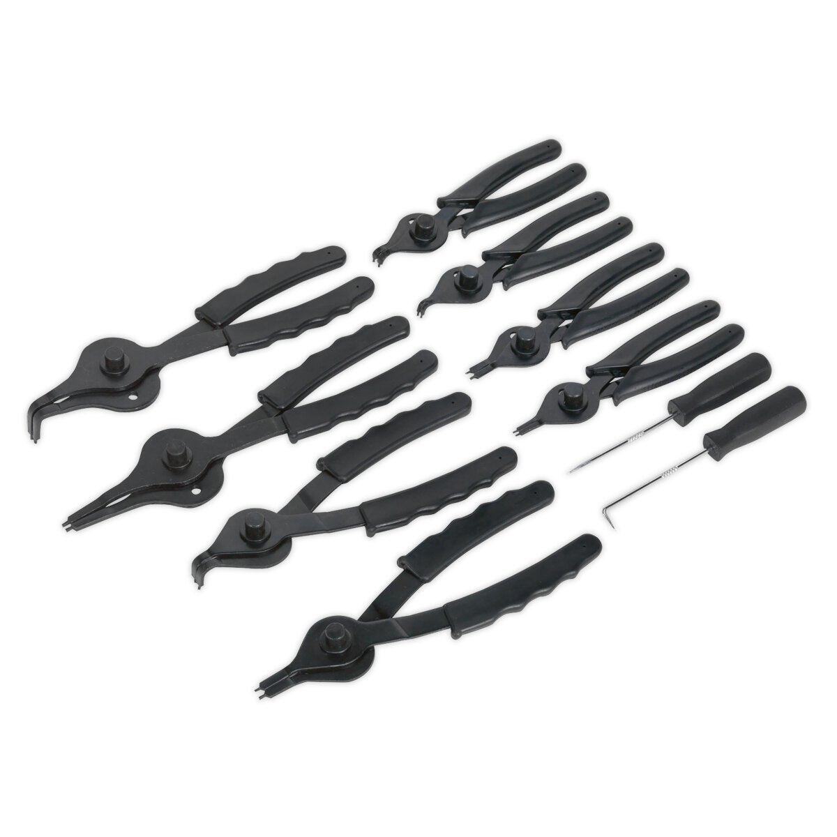 Circlip Pliers Set 10pc Internal/External