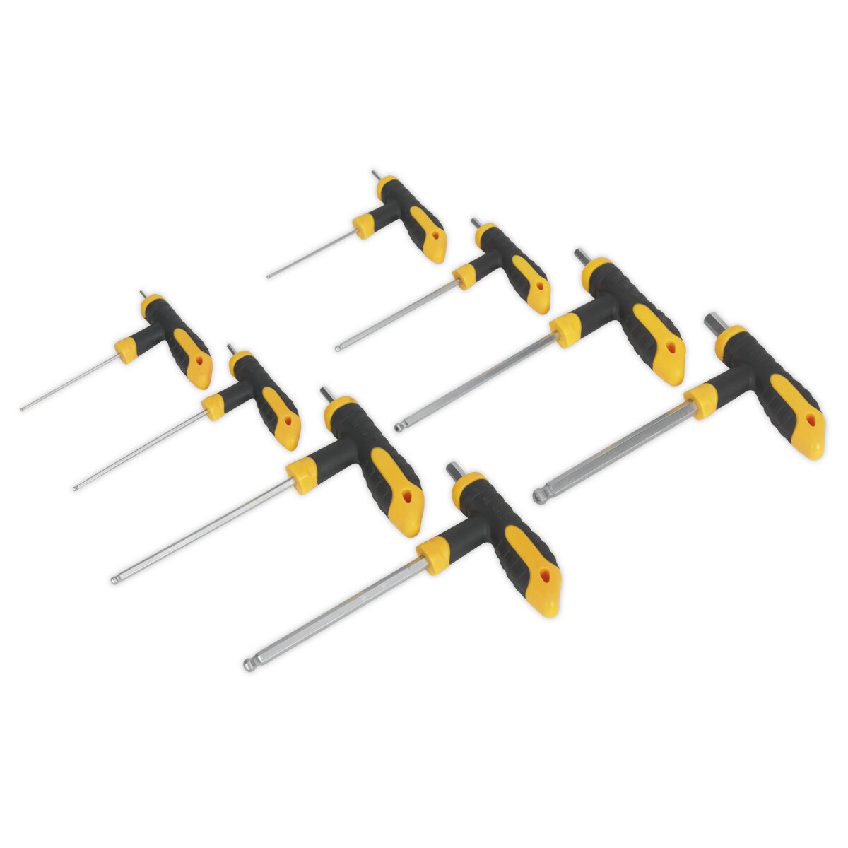 T-Handle Ball-End Hex Key Set 8pc