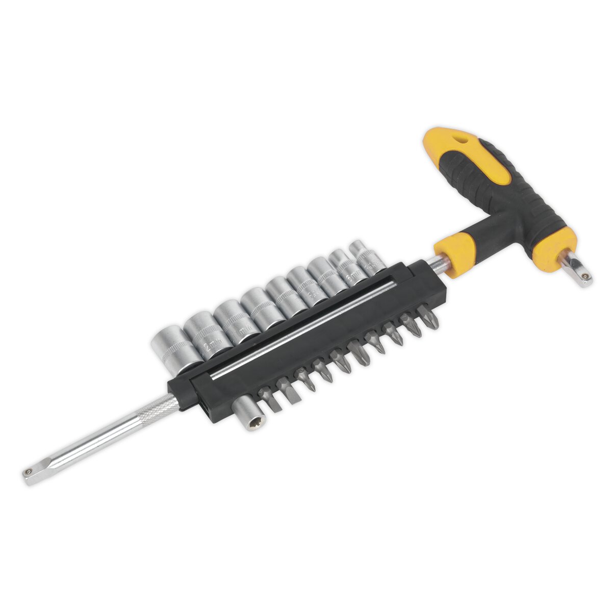 T-Handle Socket & Bit Set 21pc 1/4"Sq Drive
