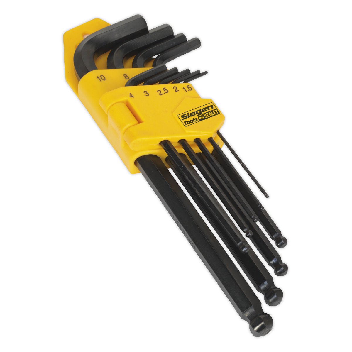 Ball-End Hex Key Set 9pc Long Metric