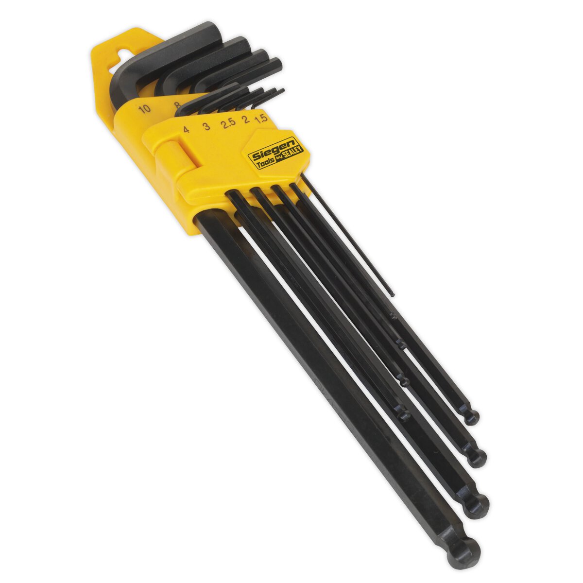 Ball-End Hex Key Set 9pc Extra Long Metric