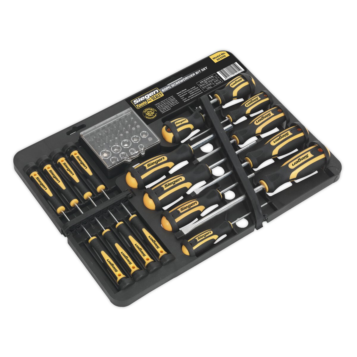 Screwdriver Bit Set 60pc