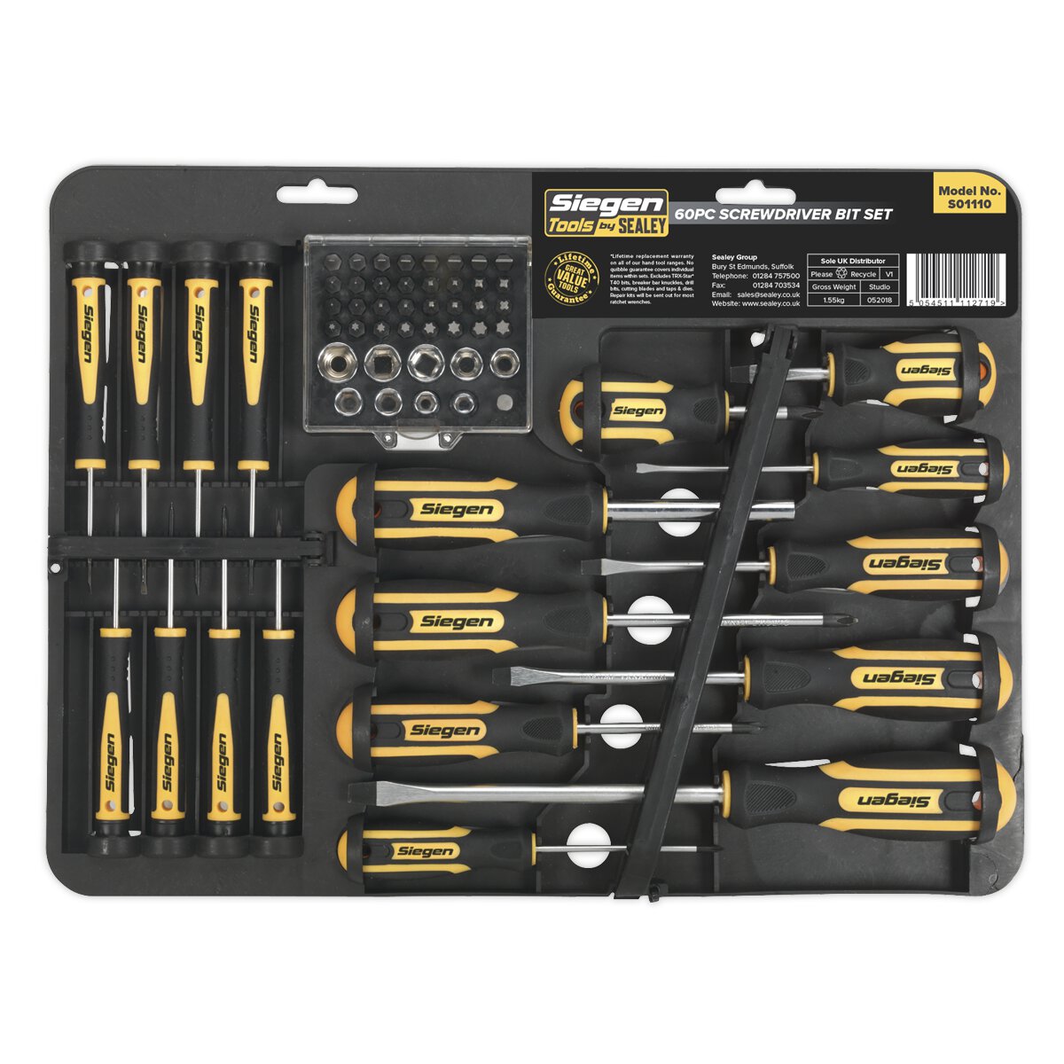 Screwdriver Bit Set 60pc