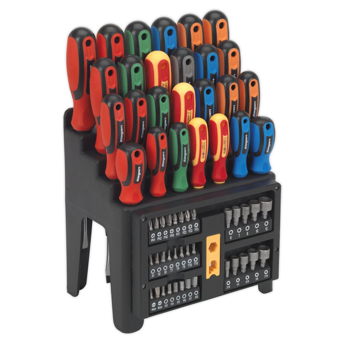 Screwdriver, Bit & Nut Driver Set 61pc