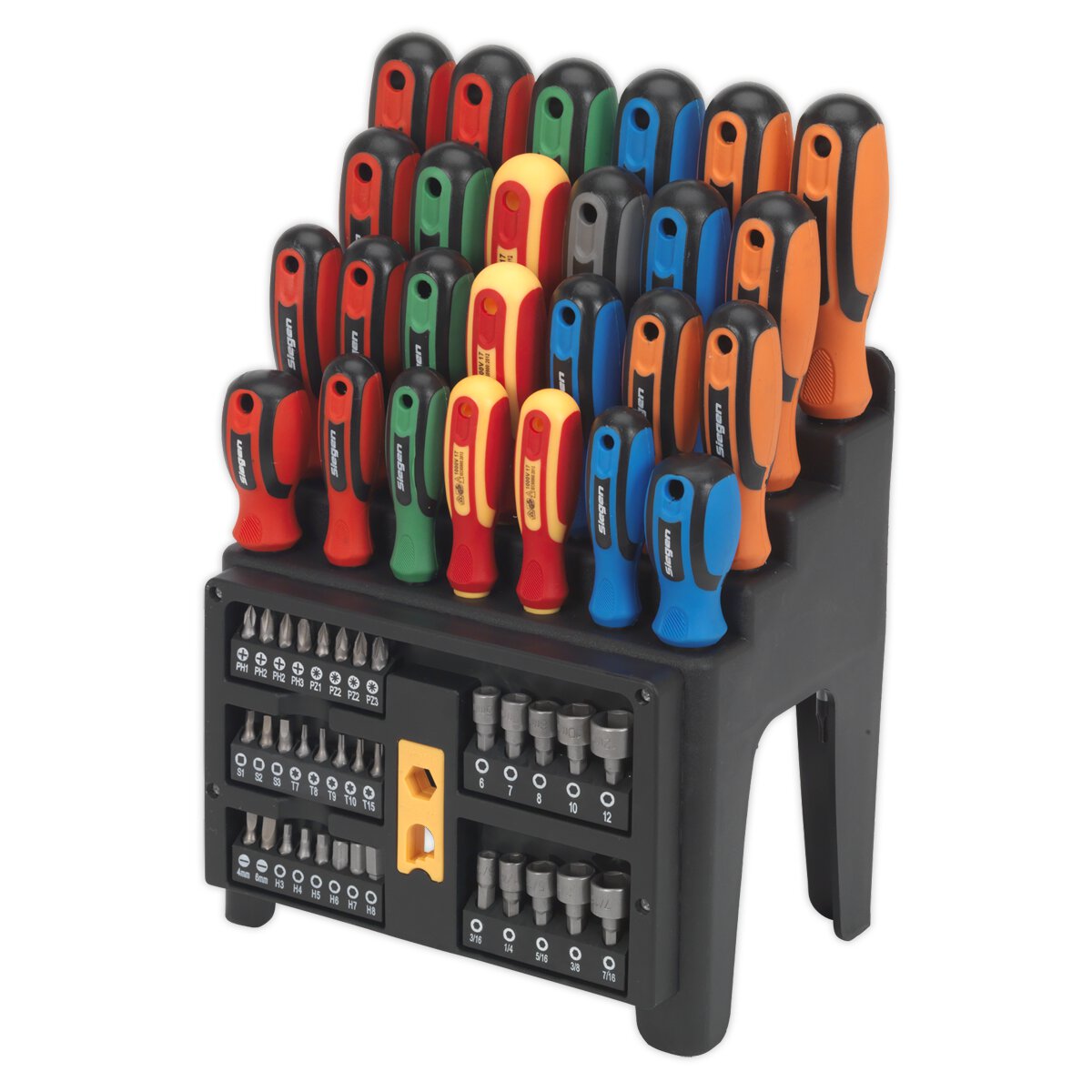 Screwdriver, Bit & Nut Driver Set 61pc