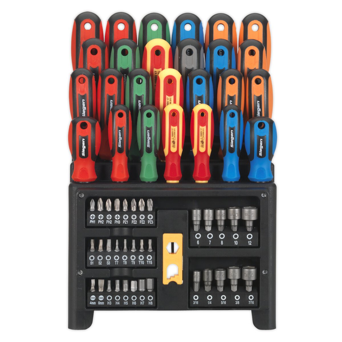 Screwdriver, Bit & Nut Driver Set 61pc