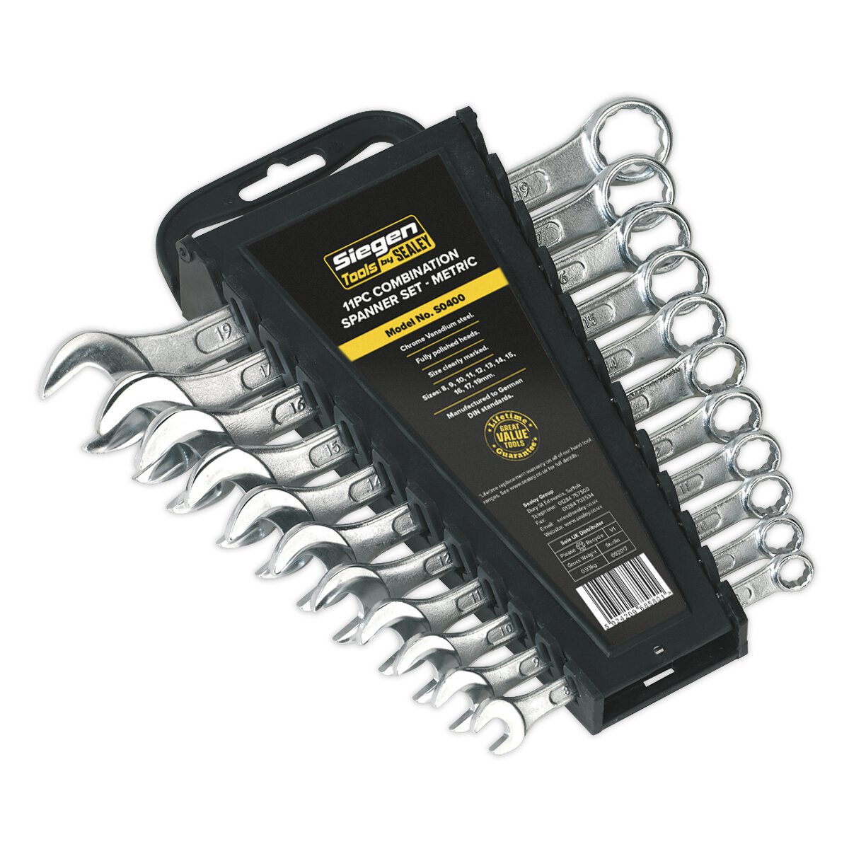 Combination Spanner Set 11pc Metric