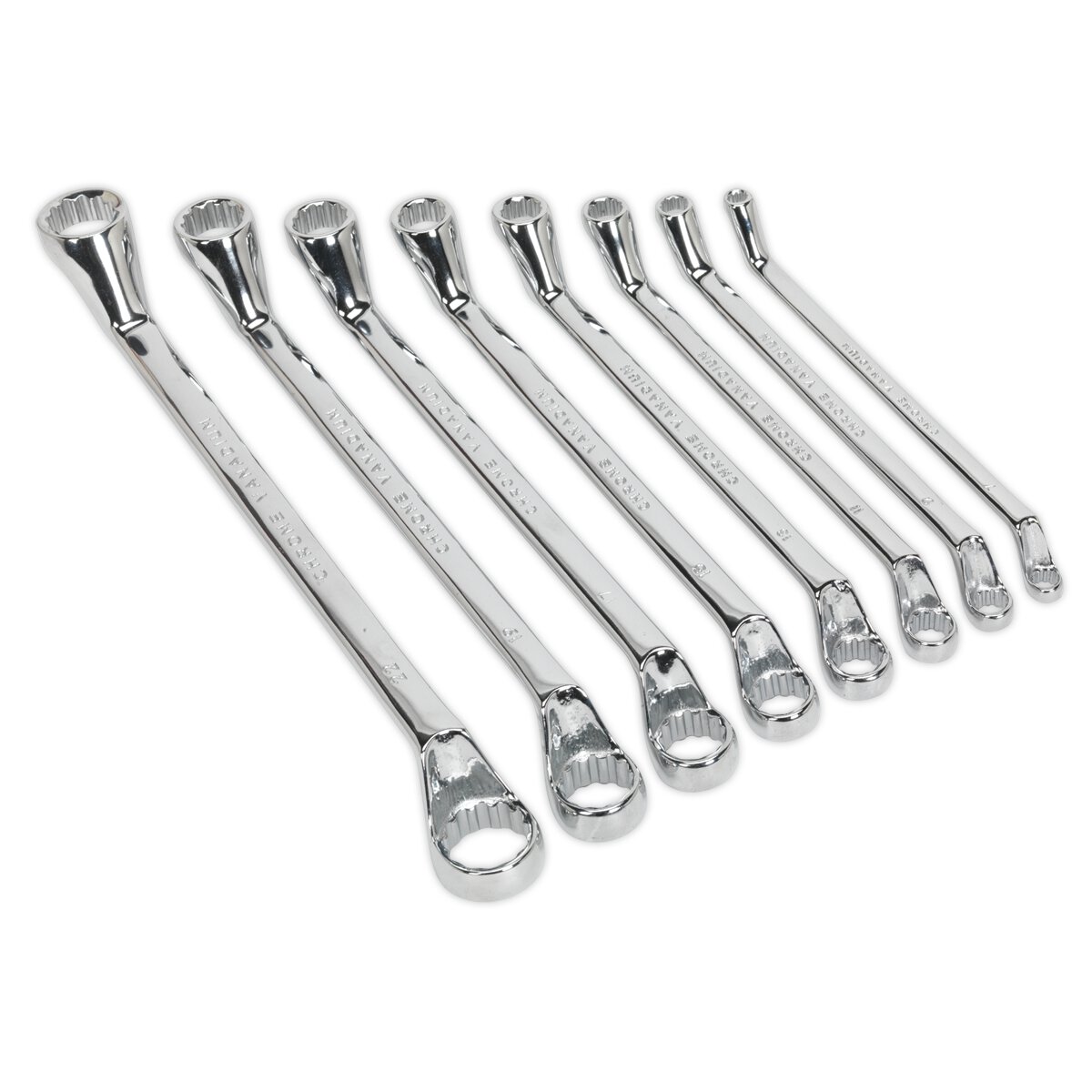Deep Offset Ring Spanner Set 8pc Metric