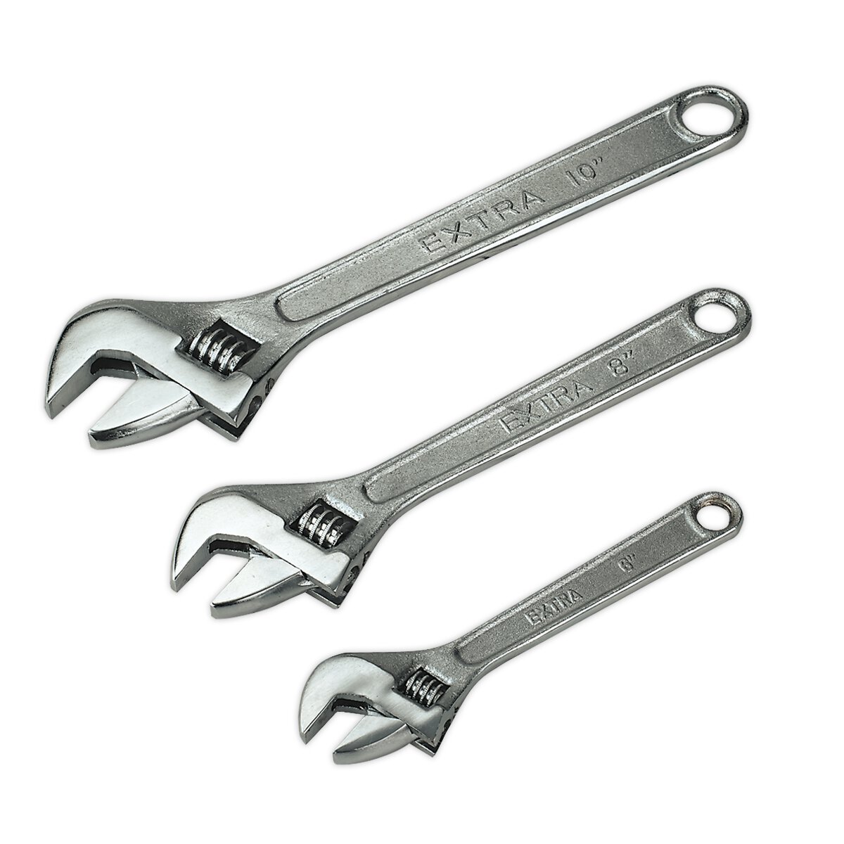 Adjustable Wrench Set 3pc 150, 200 & 250mm