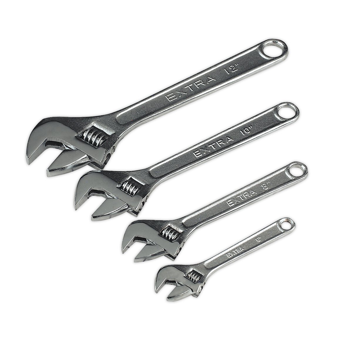 Adjustable Wrench Set 4pc 150, 200, 250 & 300mm