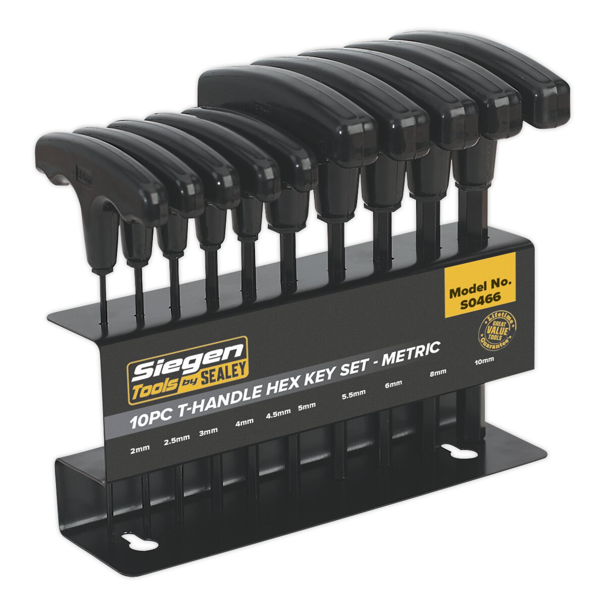 Hex Key Set 10pc T-Handle - Metric