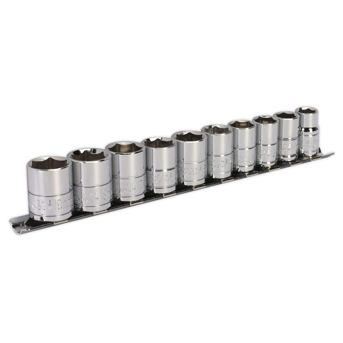 Socket Set 10pc 3/8"Sq Drive 6pt WallDrive® Metric