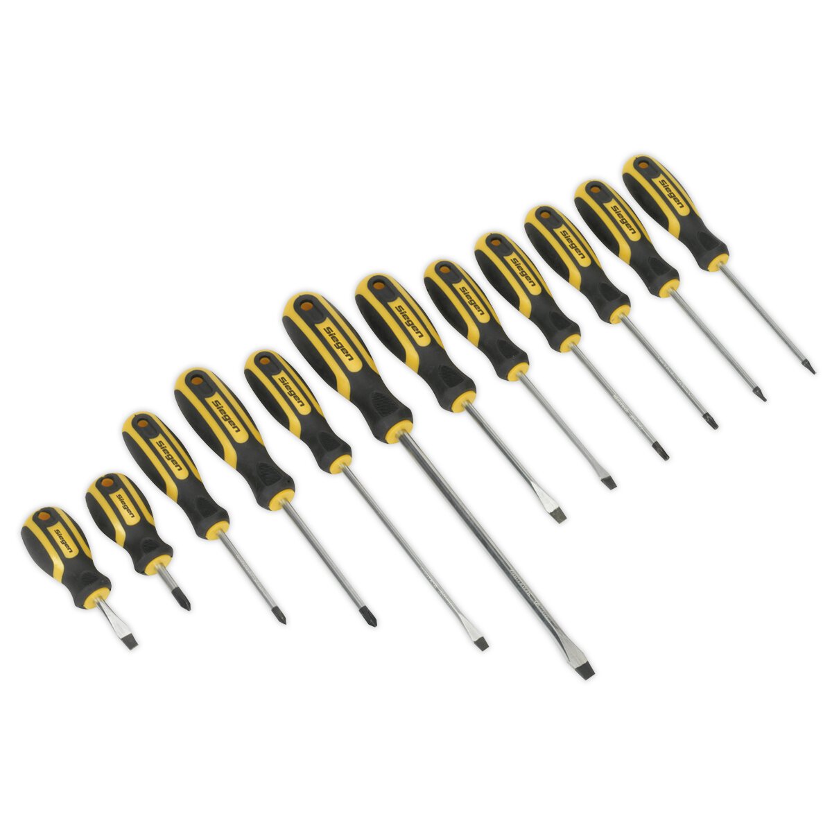 Soft Grip Screwdriver Set 12pc