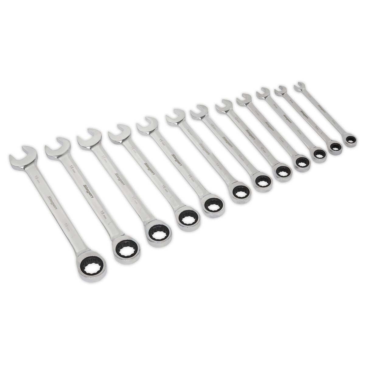 Ratchet Combination Spanner Set 12pc Metric