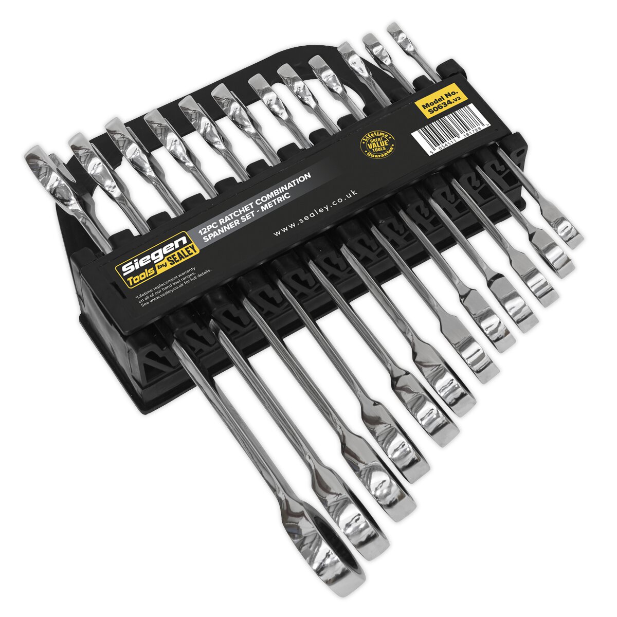 Ratchet Combination Spanner Set 12pc Metric