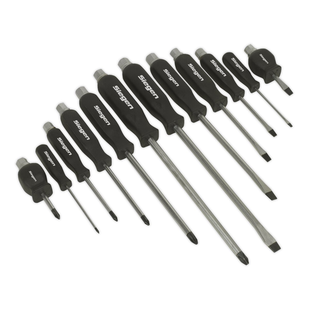 Screwdriver Set 12pc Hammer-Thru
