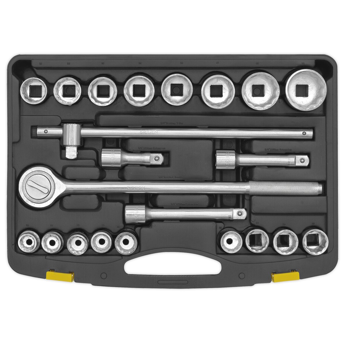 Socket Set 22pc 3/4"Sq Drive 12pt Metric