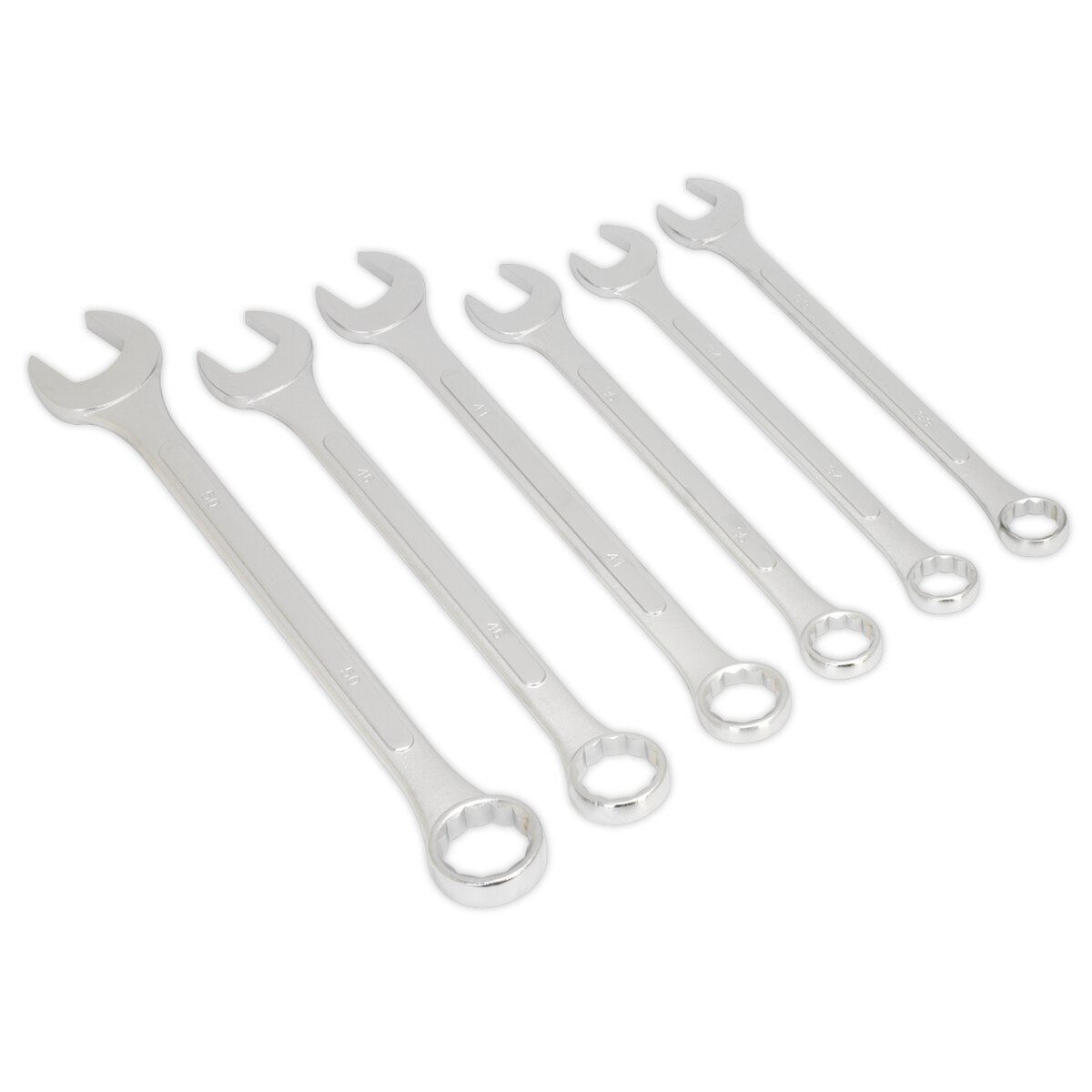 Combination Spanner Set 6pc Super Jumbo Metric