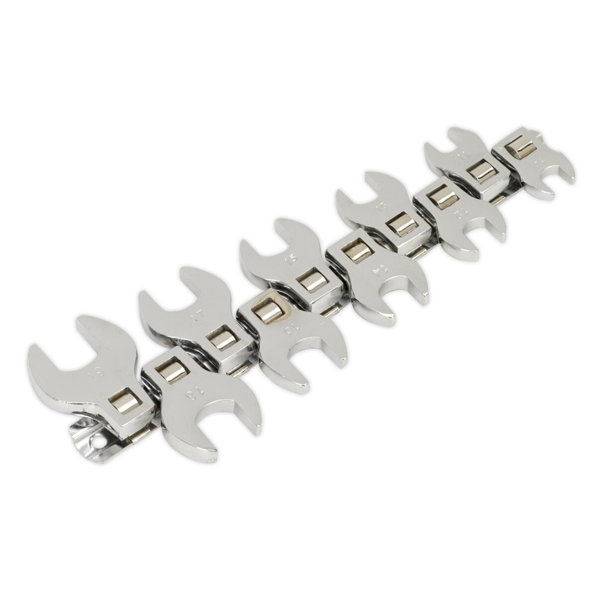 Crow's Foot Open End Spanner Set 10pc 3/8"Sq Drive Metric