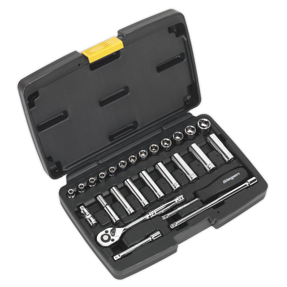 Socket Set 26pc 1/4"Sq Drive 6pt WallDrive® Metric