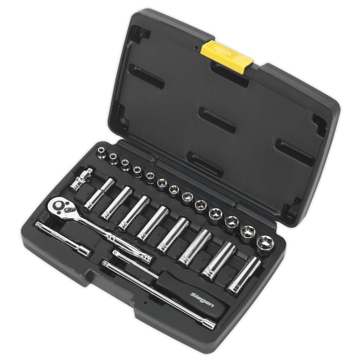 Socket Set 26pc 1/4"Sq Drive 6pt WallDrive® Metric