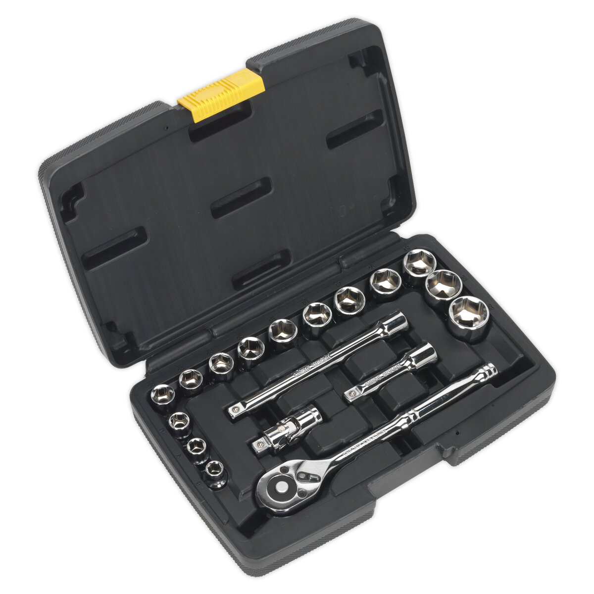 Socket Set 18pc 3/8"Sq Drive 6pt WallDrive® Metric