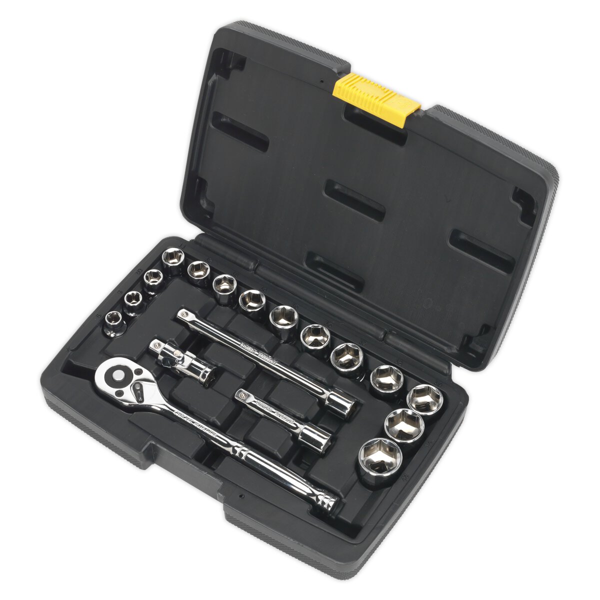 Socket Set 18pc 3/8"Sq Drive 6pt WallDrive® Metric