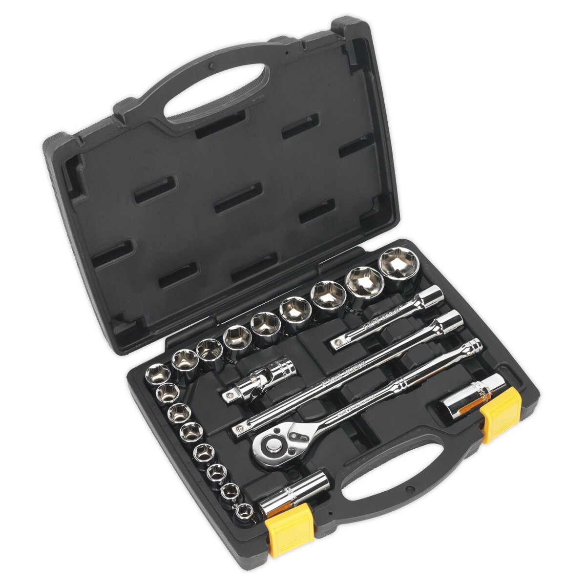 Socket Set 22pc 1/2"Sq Drive 6pt WallDrive® Metric