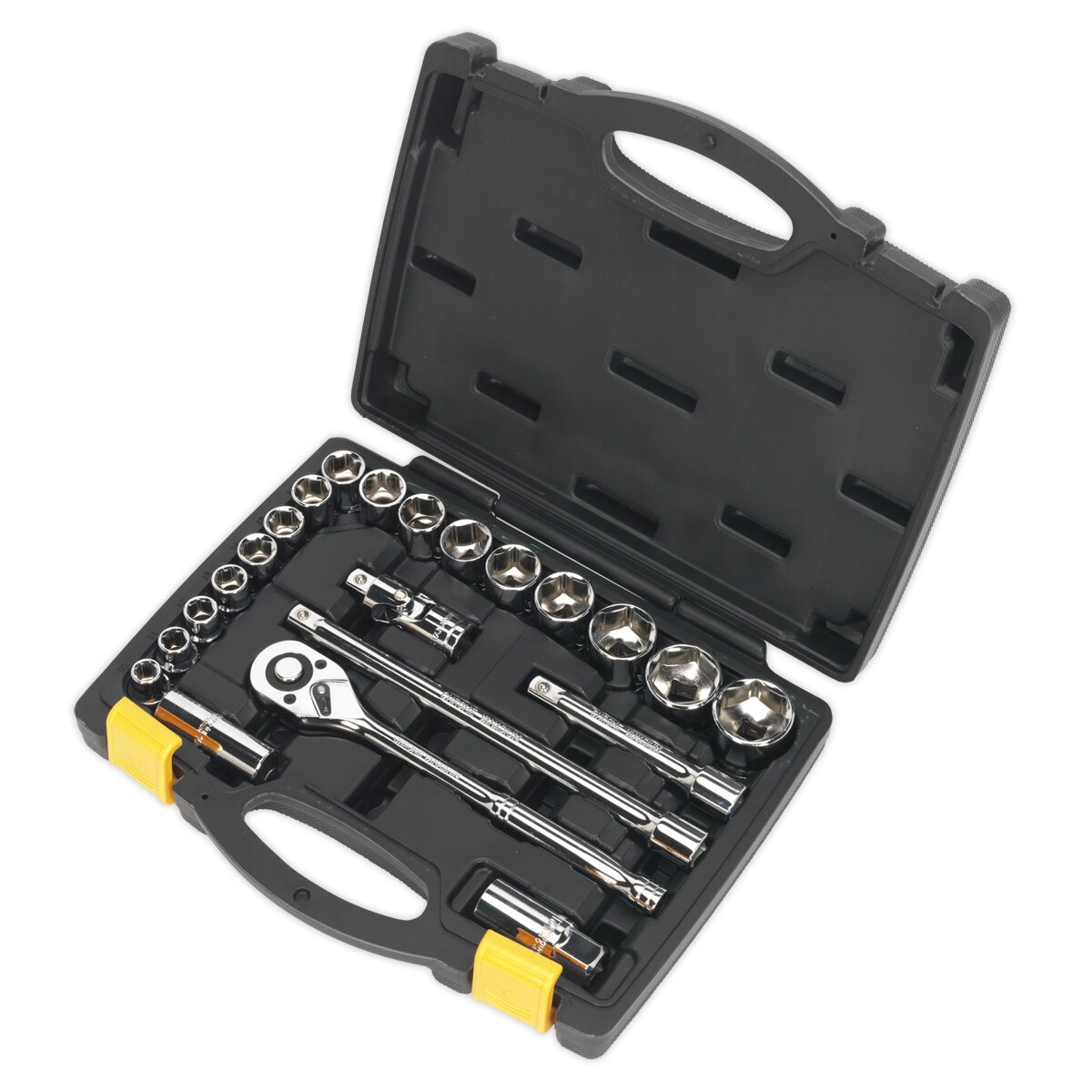 Socket Set 22pc 1/2"Sq Drive 6pt WallDrive® Metric