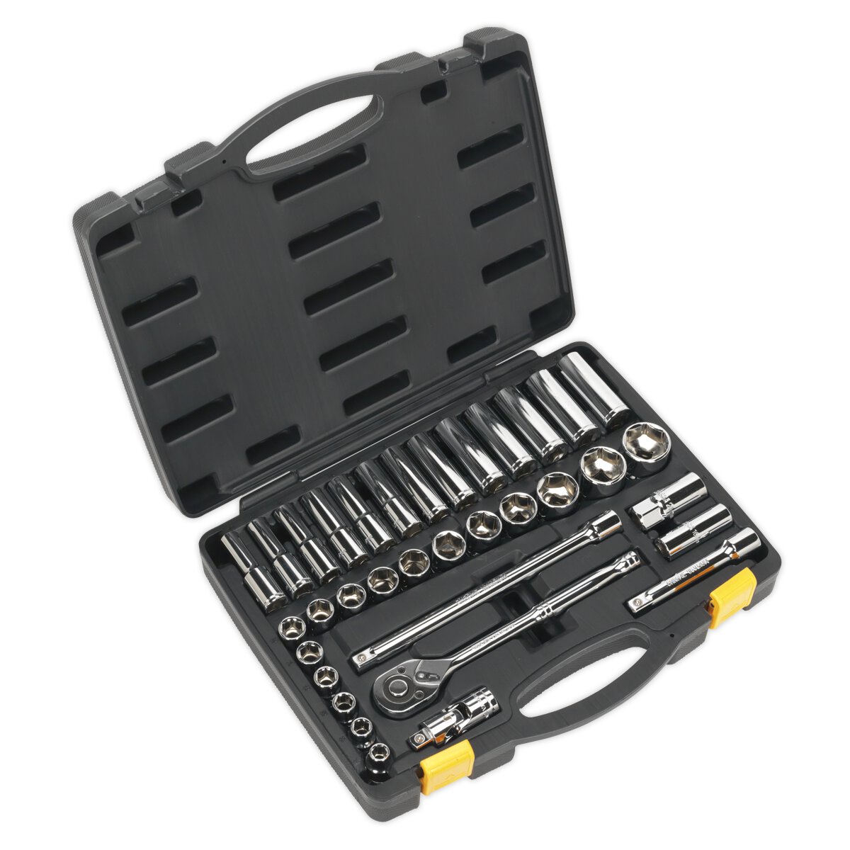 Socket Set 35pc 1/2"Sq Drive 6pt WallDrive® Metric