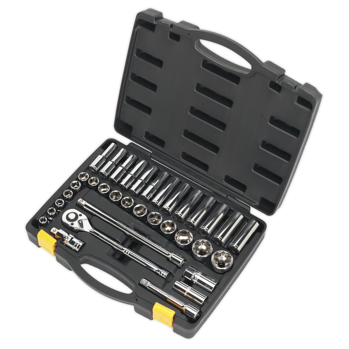 Socket Set 35pc 1/2"Sq Drive 6pt WallDrive® Metric