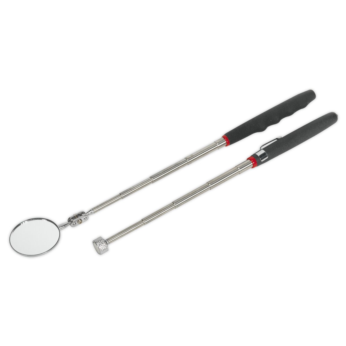 Telescopic Magnetic Pick-Up Tool & Inspection Mirror Set 2pc