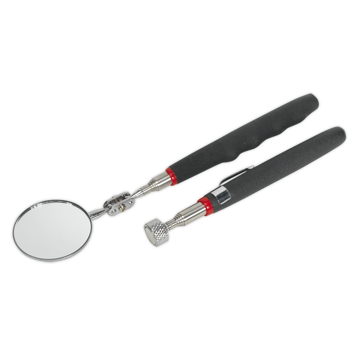 Telescopic Magnetic Pick-Up Tool & Inspection Mirror Set 2pc