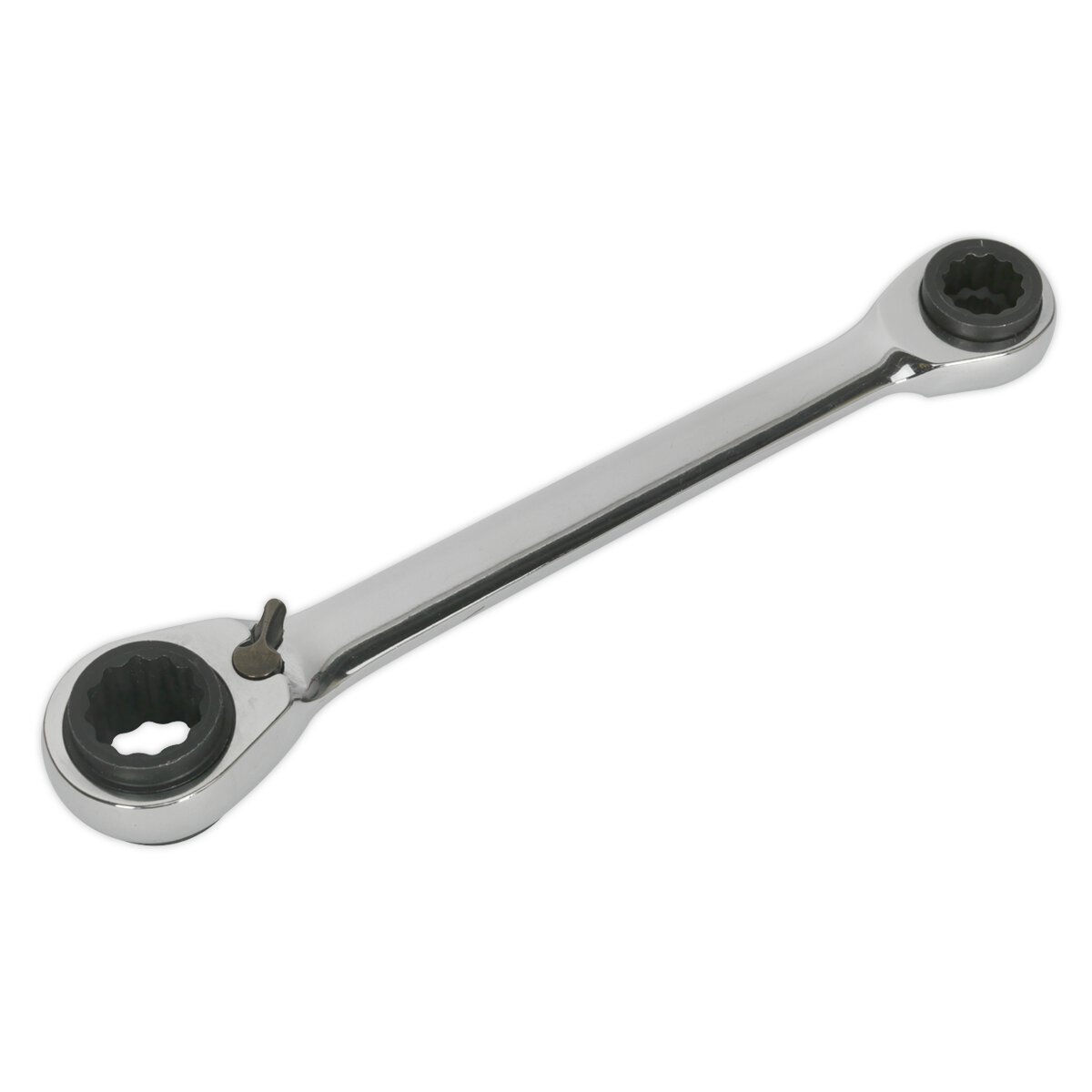 Ratchet Ring Spanner 4-in-1 Reversible Metric