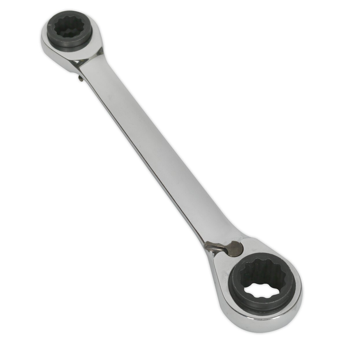 Ratchet Ring Spanner 4-in-1 Reversible Metric