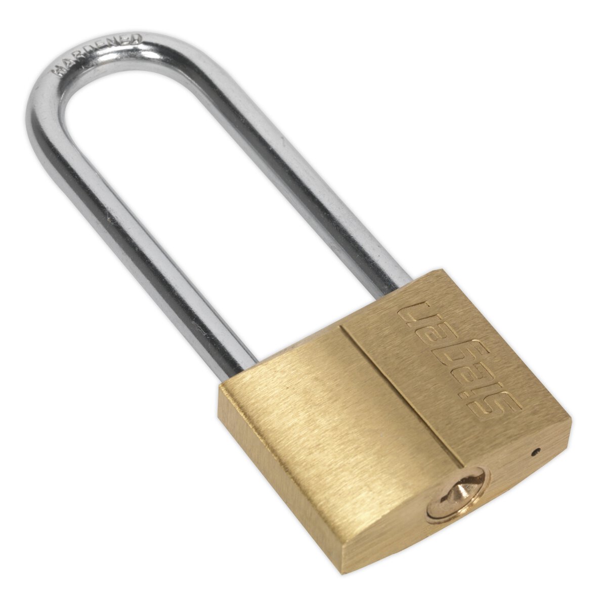 Brass Body Padlock with Brass Cylinder Long Shackle 40mm