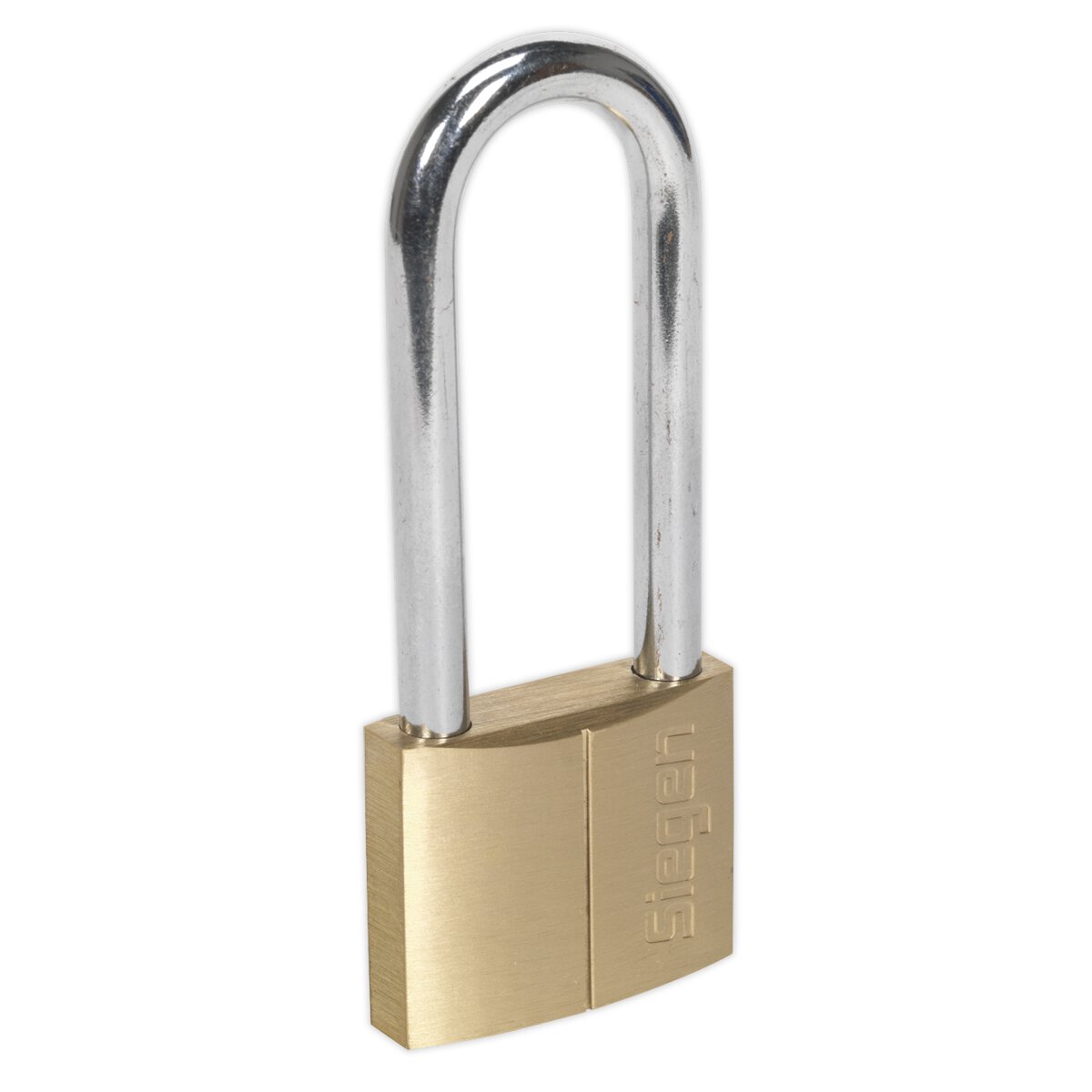 Brass Body Padlock with Brass Cylinder Long Shackle 50mm