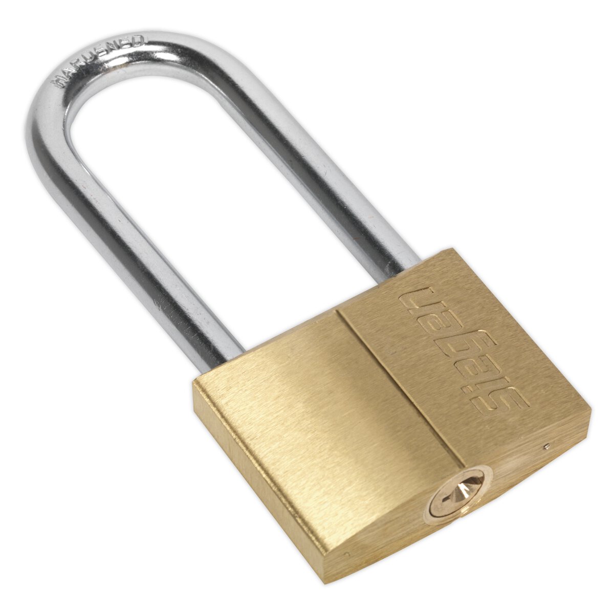 Brass Body Padlock with Brass Cylinder Long Shackle 60mm
