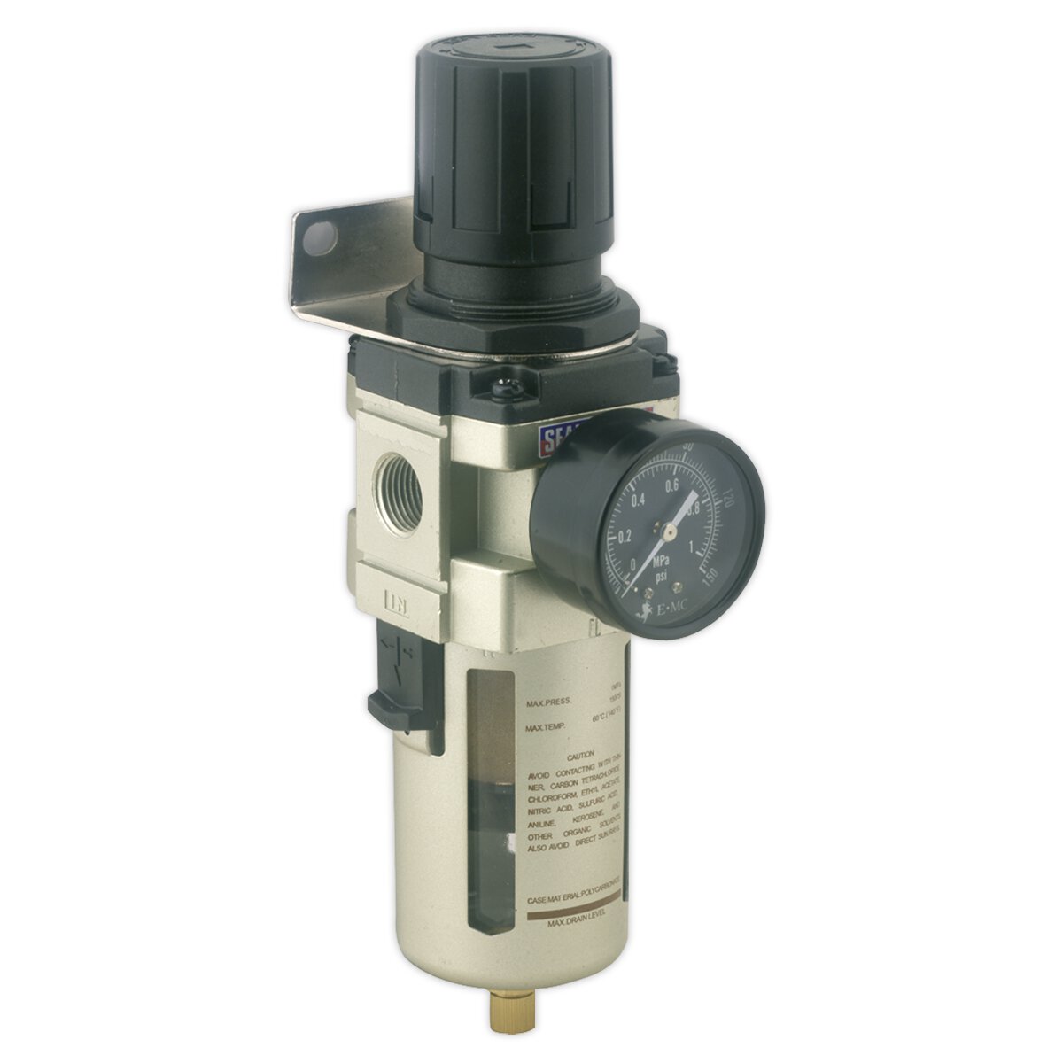 Air Filter/Regulator Max Airflow 140cfm