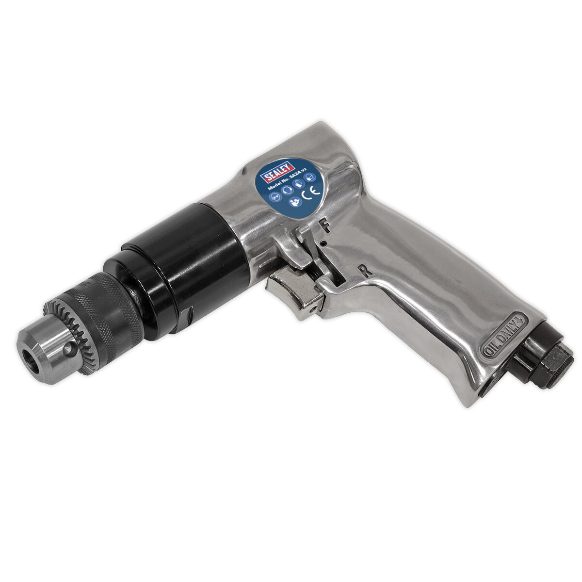 Air Drill Ø10mm 1800rpm Reversible