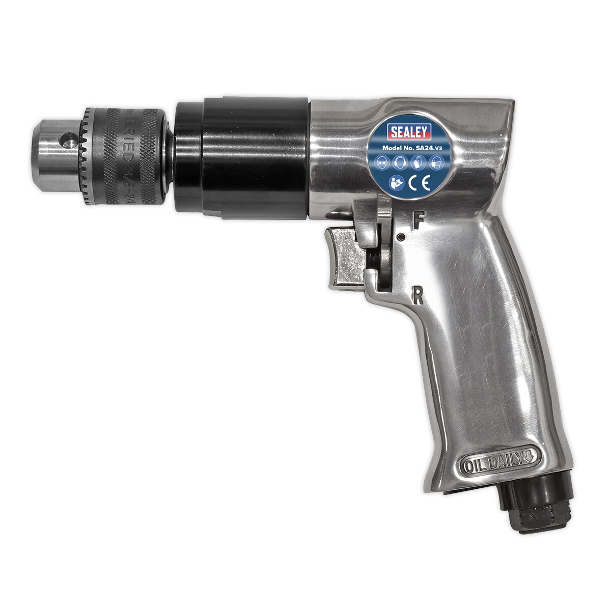 Air Drill Ø10mm 1800rpm Reversible