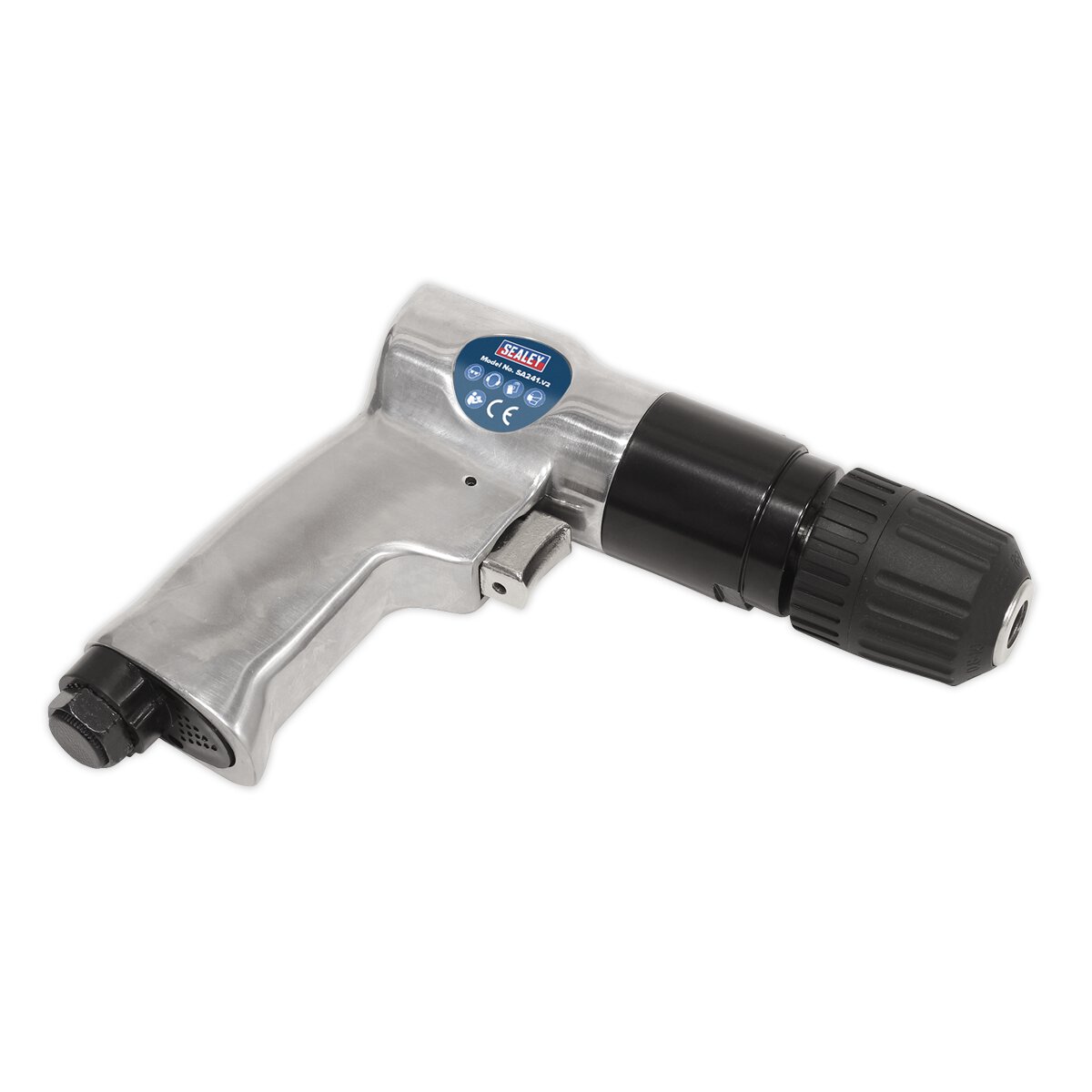 Air Drill Ø10mm Reversible with Keyless Chuck