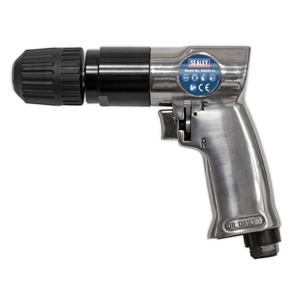 Air Drill Ø10mm Reversible with Keyless Chuck