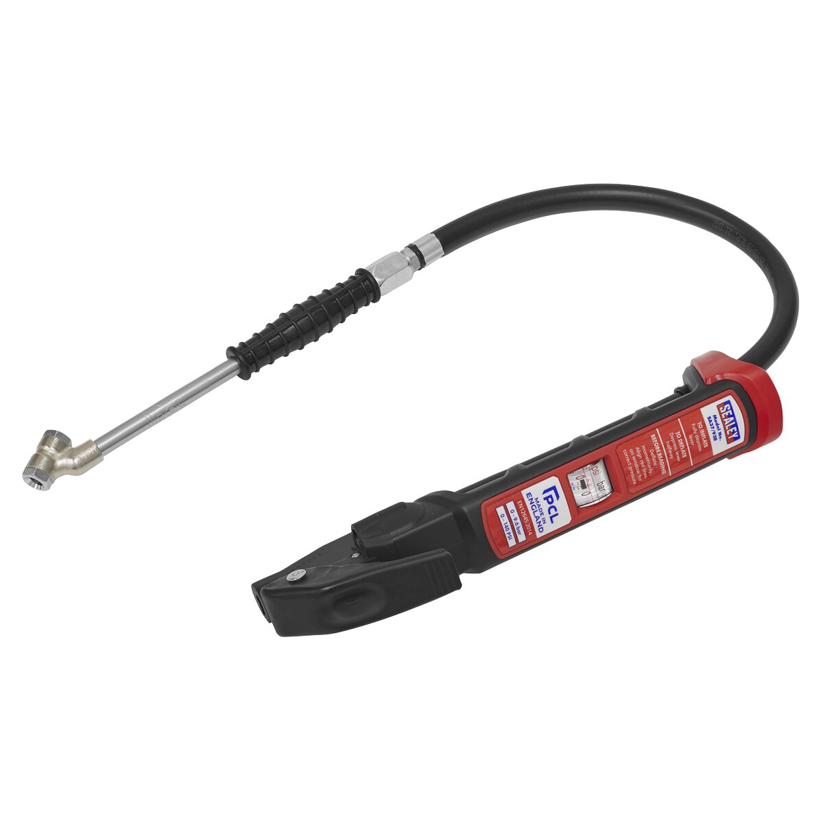 Premier Anodised Tyre Inflator with Twin Push-On Connector