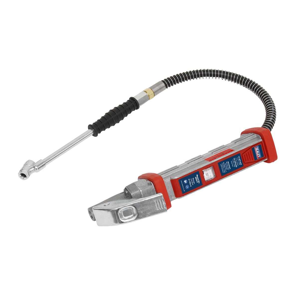 Tyre Inflator 0.5m Hose with Twin Push-On Connector