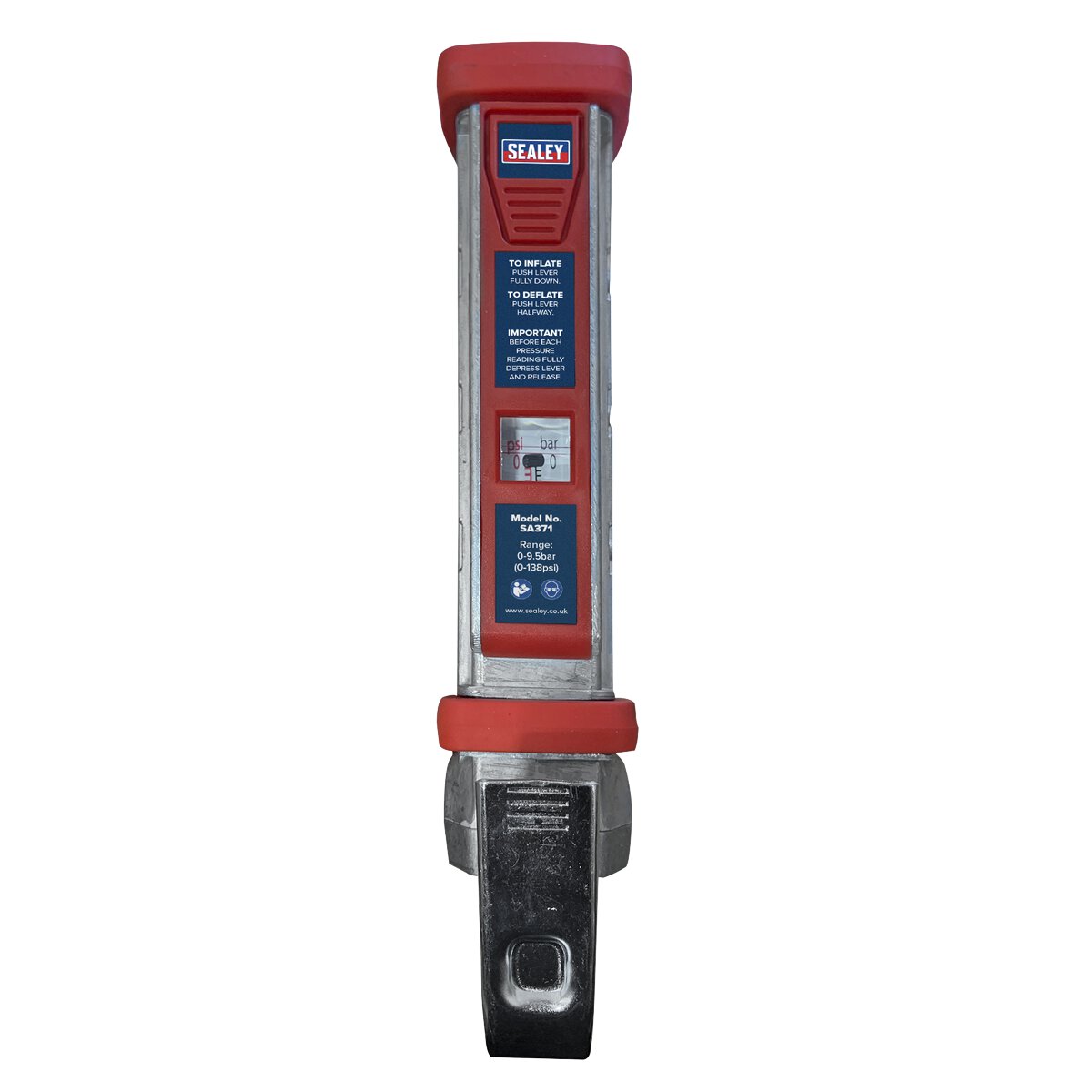 Tyre Inflator 0.5m Hose with Twin Push-On Connector